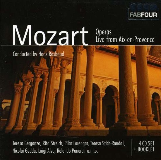 Mozart: Operas Live from Aix-en-provence - Berganza / Streich / Gedda / Rosbaud - Musiikki - Documents - 0885150330319 - perjantai 25. kesäkuuta 2010