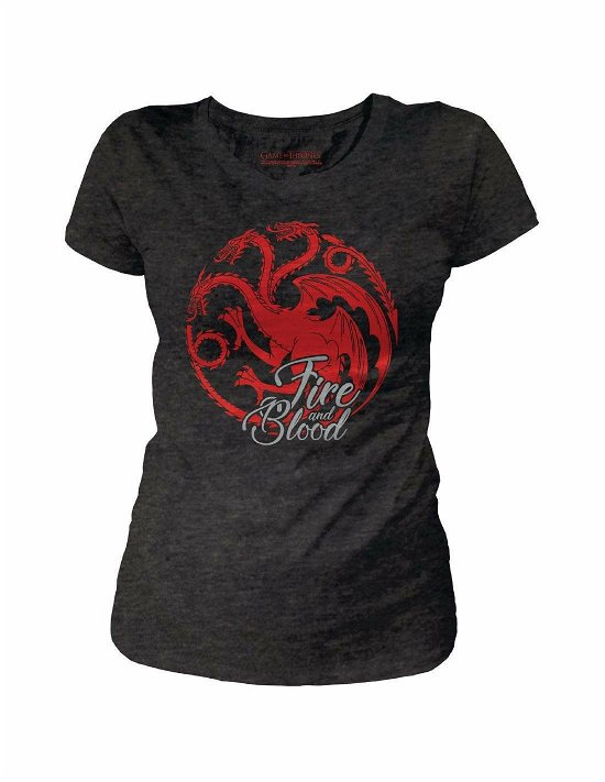 GAME OF THRONES - T-Shirt Targaryen Fire & Blood - - T-Shirt - Merchandise -  - 3664794077319 - August 18, 2019