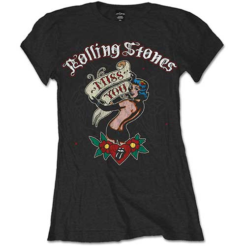 The Rolling Stones Ladies T-Shirt: Miss You - The Rolling Stones - Merchandise - Bravado - 5055295354319 - 