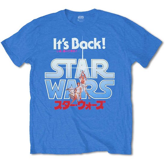 Star Wars Unisex T-Shirt: It's Back! Japanese - Star Wars - Koopwaar - Bravado - 5056170609319 - 