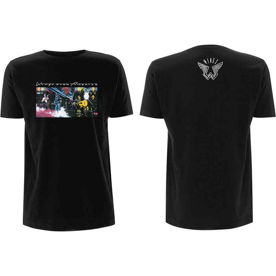 Cover for Paul McCartney · Paul McCartney Unisex T-Shirt: Wings Over America (Black) (Back Print) (T-shirt) [size L] [Black - Unisex edition] (2019)