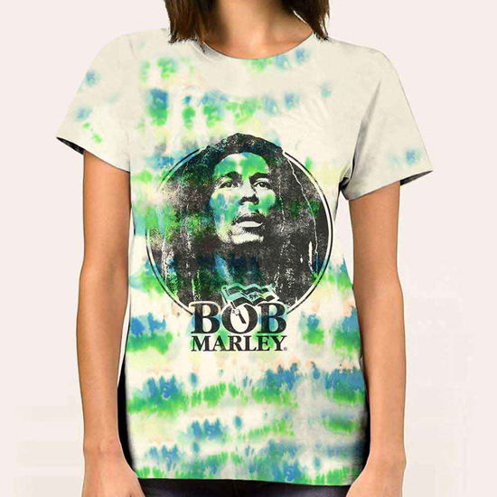 Cover for Bob Marley · Bob Marley Unisex T-Shirt: Black &amp; White Logo (Wash Collection) (T-shirt) [size M] [White - Unisex edition]