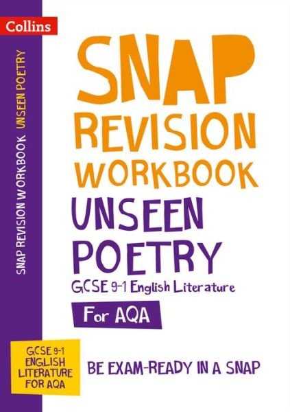 Cover for Collins GCSE · AQA Unseen Poetry Anthology Workbook: Ideal for the 2025 and 2026 Exams - Collins GCSE Grade 9-1 SNAP Revision (Paperback Book) (2019)
