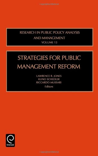 Cover for Gary Jones · Strategies for Public Management Reform - Research in Public Policy Analysis and Management (Hardcover Book) (2004)