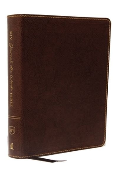 Cover for Thomas Thomas Nelson · KJV, Journal the Word Bible, Bonded Leather, Brown, Red Letter Edition, Comfort Print (Book) (2018)