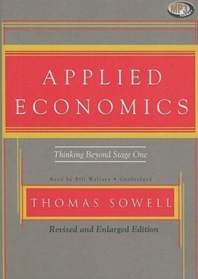 Cover for Thomas Sowell · Applied Economics (CD) (2009)