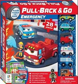 Cover for Hinkler Pty Ltd · Pull Back &amp; Go: Emergency Vehicles - Pull-back-and-go (Book) (2022)
