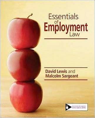 Cover for David Lewis · Essentials of Employment Law (Paperback Book) [10 Rev edition] (2009)