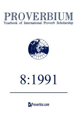 Cover for Wolfgang Mieder · Proverbium: Yearbook of International Proverb Scholarship (Paperback Book) (1991)