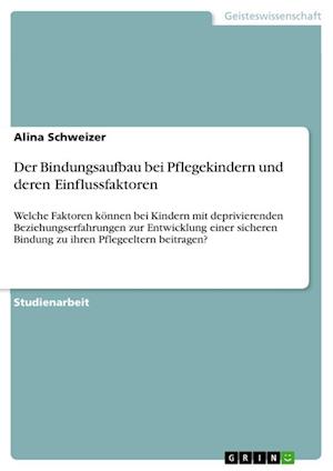 Cover for Alina Schweizer · Der Bindungsaufbau bei Pflegekindern und deren Einflussfaktoren (Paperback Book) (2021)