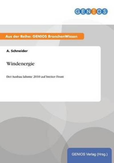 Cover for A Schneider · Windenergie (Pocketbok) (2015)