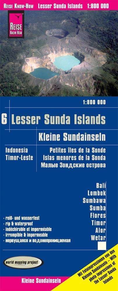 Cover for Indonesia 6 Lesser Sunda Islands (1:800.000): Bali, Lombok, Sumbawa, Sumba, Flores, Timor, Alor, Wetar (Map) (2019)