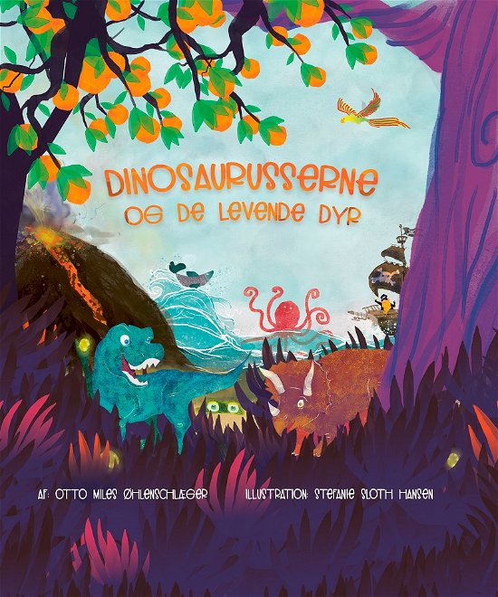 Cover for Otto Miles Øhlenschlæger · Dinosaurusserne og de levende dyr (Innbunden bok) [1. utgave] (2023)