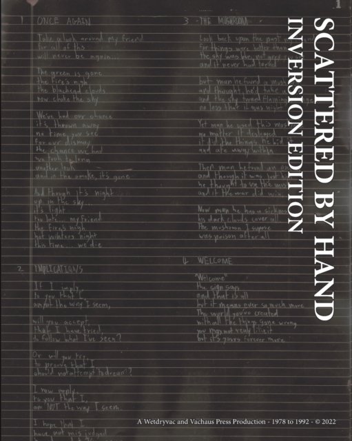 Cover for Wetdryvac · Scattered By Hand: Inversion Edition (Pocketbok) (2024)