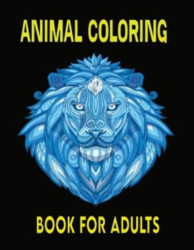 Cover for Kr Print House · Animal Coloring Book For Adults (Pocketbok) (2021)