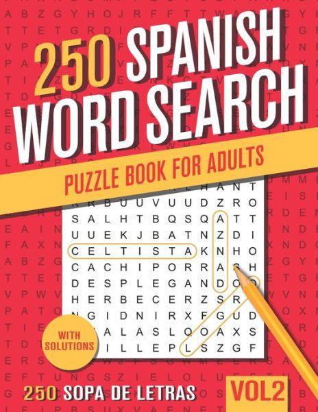 250 Spanish Word Search Puzzle Book for Adults - Visupuzzle Books - Livres - Independently Published - 9798558178319 - 3 novembre 2020