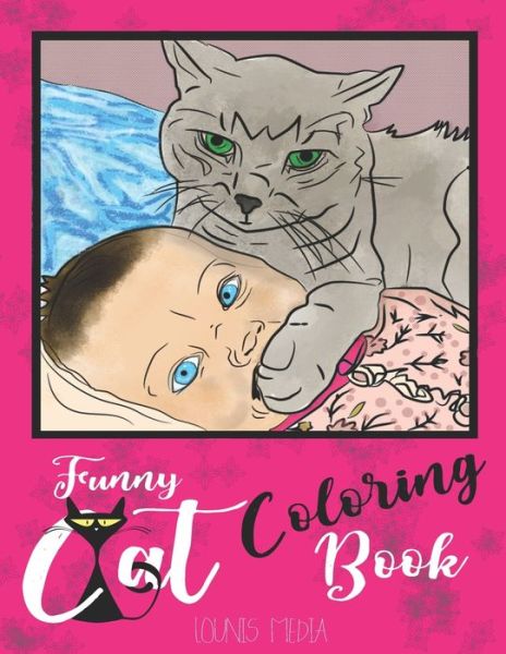 Cover for Lounis Media · Funny Cat Coloring Book (Paperback Book) (2020)