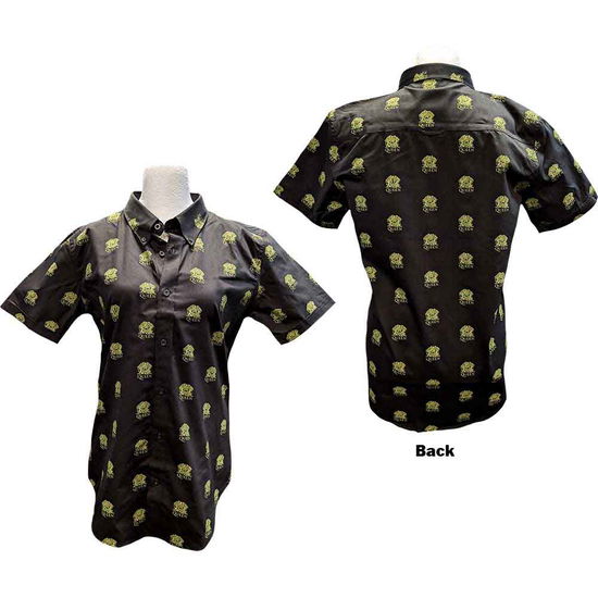 Cover for Queen · Queen Unisex Casual Shirt: Crest Pattern (All Over Print) (Bekleidung)