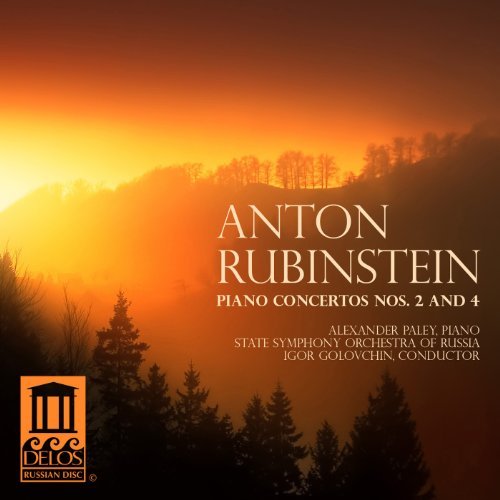 Cover for Rubinstein / Paley / State Sym Orch of Russia · Piano Concertos Nos 2 &amp; 4 (CD) (2012)