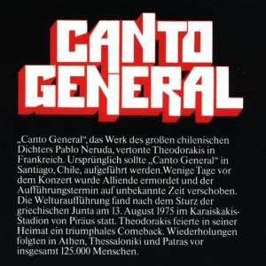 Canto General - Theodorakis,mikis & Pablo Neruda - Muziek - RCA - 0035627488320 - 31 december 1990