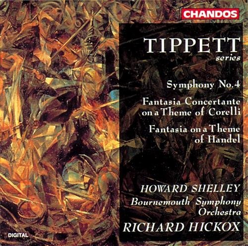 Cover for Tippett / Shelley / Hickox / Bournemouth Symphony · Symphony 4 / Fantasi on a Theme by Handel (CD) (1994)