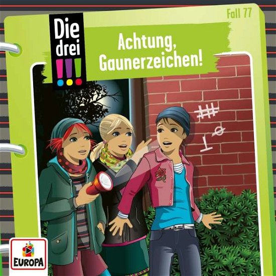 Cover for Die Drei !!! · Folge 77: Achtung,gaunerzeichen! (CD) (2022)