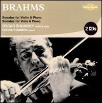 Violin & Viola Sonatas - Brahms / Shumsky / Hambro - Musik - NIMBUS RECORDS - 0710357251320 - 12. august 2008