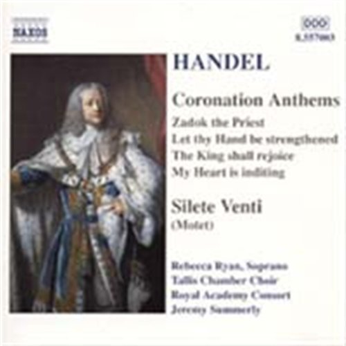 Cover for Tallis Chamber Chracsummerly · Handelcoronation Anthemssilete Venti (CD) (2002)