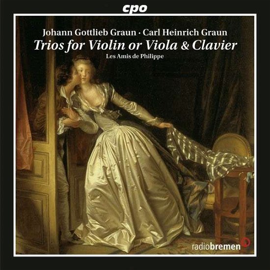 Cover for Graun, J.G. &amp; C.H. · Trios for Violin, Viola &amp; Clavier (CD) (2013)