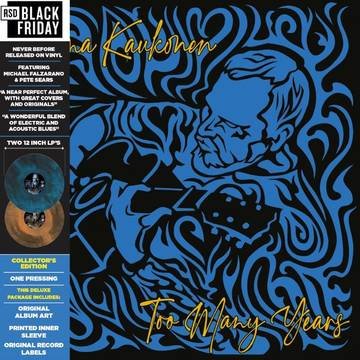 Cover for Jorma Kaukonen · Too Many Years... (Marble Blue / White Vinyl) (LP) (2022)