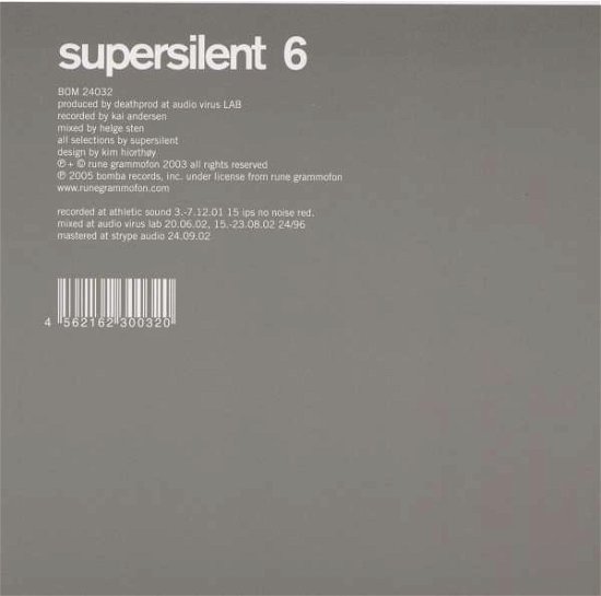 Cover for Supersilent · 6 (CD) [Japan Import edition] (2005)