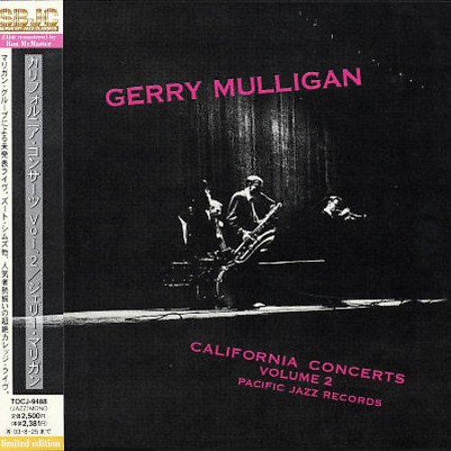 California Concerts 2 - Gerry Mulligan - Música - TOSHIBA - 4988006806320 - 13 de janeiro de 2008