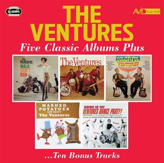 Cover for Ventures · Five Classic Albums Plus (CD) [Remastered edition] (2019)