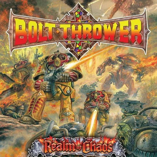 Cover for Bolt Thrower · Realms of Chaos (Yellow &amp; Black Vinyl) (LP) (2024)