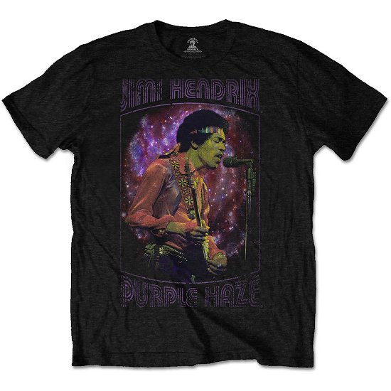 Cover for The Jimi Hendrix Experience · Jimi Hendrix Unisex T-Shirt: Purple Haze Frame (T-shirt) [size S] [Black - Unisex edition] (2020)