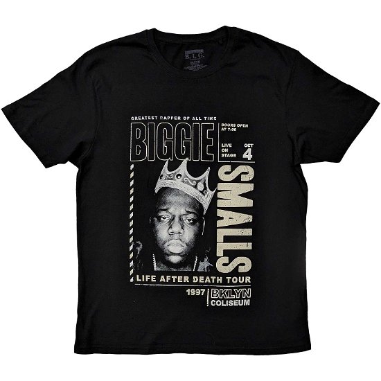Biggie Smalls Unisex T-Shirt: Life After Death Tour - Biggie Smalls - Fanituote -  - 5056561090320 - 