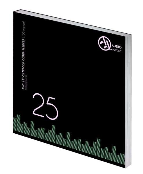 25 x 12" PVC Gatefold Outer Sleeves (100 Micron) - Audio Anatomy - Musik - Audio Anatomy - 5906660083320 - 