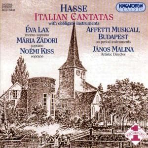 Cover for Hasse / Lax / Zadori / Kiss / Malina · Italian Cantatas with Obbligato Instruments (CD) (2000)