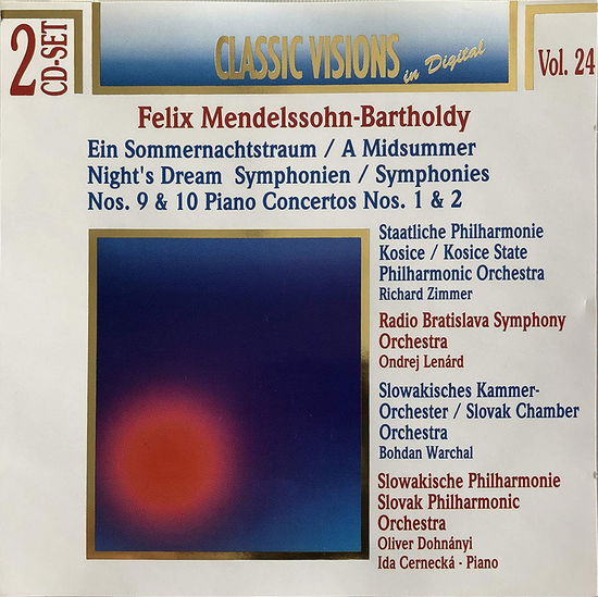 Cover for Radio Bratislava Symphony Orchestra / Lenard Ondrej / Slovak Philharmonic Orchestra / Dohnanyi O. · A Midsummer Night's Dream / Symphonies Nos. 9 &amp; 10 / Piano Concertos Nos. 1 &amp; 2 (CD) (1996)