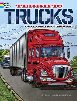 Cover for Steven James Petruccio · Terrific Trucks Coloring Book (Paperback Bog) (2021)