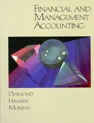 Cover for Michael Diamond · Financial and Management Accounting (Financial &amp; Managerial Accounting) (Innbunden bok) (1994)