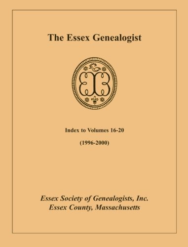 Cover for Inc Essex Society of Genealogists · The Essex Genealogist: Index to Volumes 16-20 (1996-2000) (Paperback Bog) (2013)
