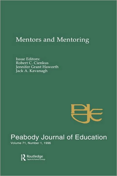 Cover for Cienkus · Mentors and Mentoring: A Special Issue of the peabody Journal of Education (Hardcover Book) (1996)