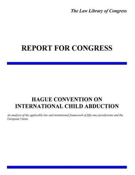 Cover for Law Library of Congress · Hague Convention on International Child Abduction (Paperback Book) (2016)