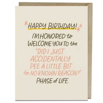 Cover for Em &amp; Friends · 6-Pack Em &amp; Friends Accidentally Pee Years Old Birthday Cards (Flashcards) (2023)