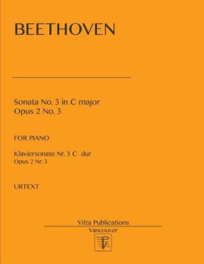 Cover for Beethoven · Sonata No. 3 (Paperback Bog) (2018)