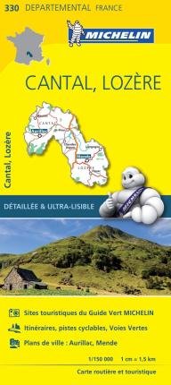 Cantal, Lozire - Michelin Local Map 330 - Michelin - Livros - Michelin Editions des Voyages - 9782067202320 - 28 de setembro de 2023