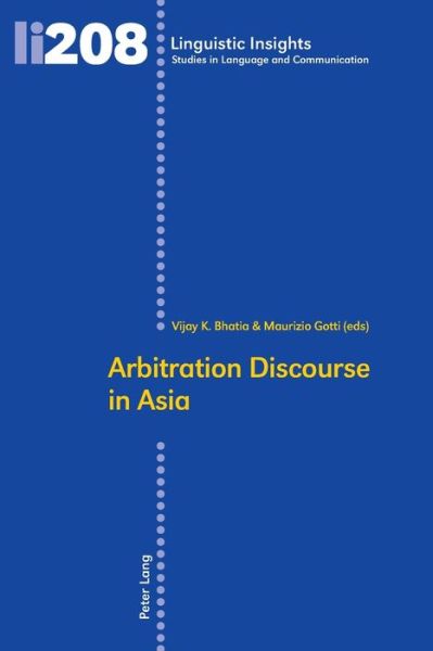 Cover for Arbitration Discourse in Asia - Linguistic Insights (Paperback Book) [New edition] (2015)