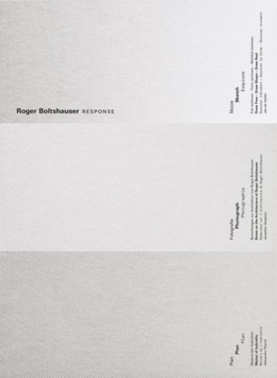 Roger Boltshauser - Response -  - Bücher - Park Books - 9783038603320 - 17. August 2023