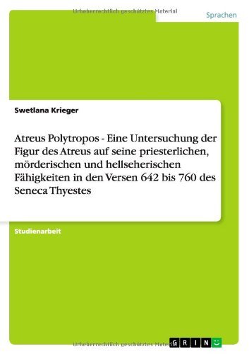 Cover for Krieger · Atreus Polytropos - Eine Unters (Paperback Bog) [German edition] (2012)